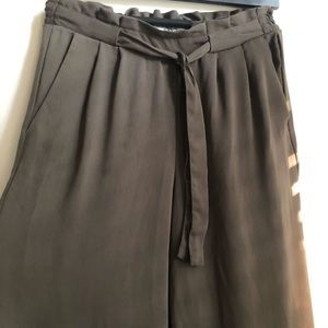 Paper bag waist culottes